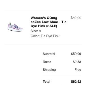 OOmg eeZee Women's Low Shoe - Pink Tie Dye